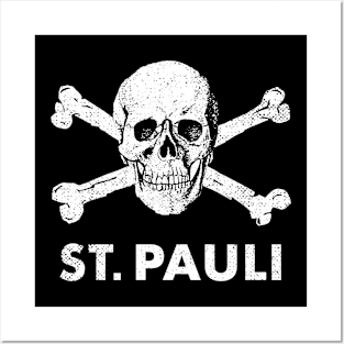 St Pauli skull & bones Posters and Art